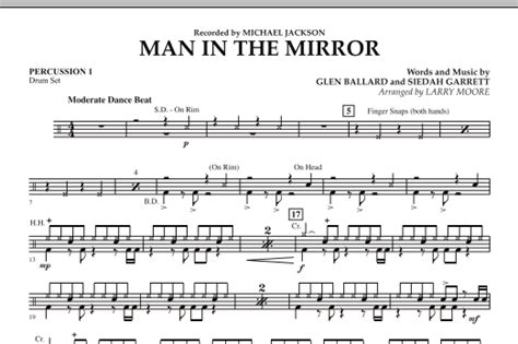 Man In The Mirror - Percussion 1